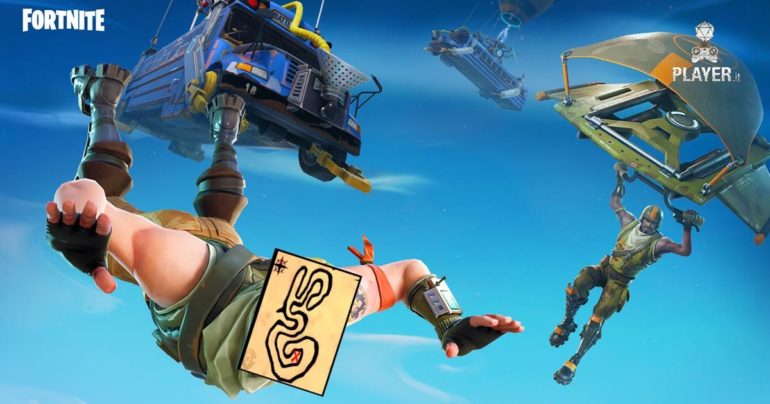 fortnite stagione 4 come trovare il tesoro della mappa di borgo bislacco player it - immagini della mappa di fortnite season 9