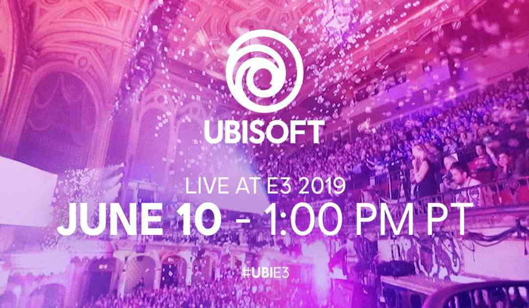 Locandina della conferenza Ubisoft all'E3 2019