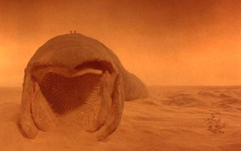 Dune, David Lynch, Dune film 1984, Dune verme delle sabbia, verme Carlo Rambaldi
