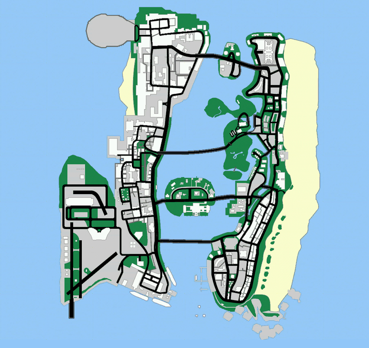 Mappa di GTA: Vice City