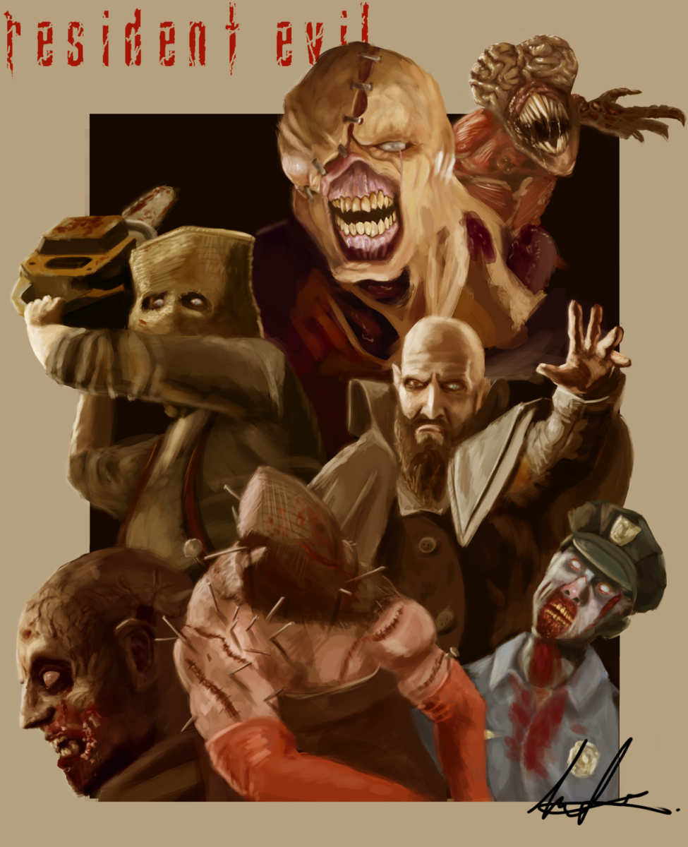 resident evil monsters fan art, fan art di resident evil, resident evil mostri, artwork mostri resident evil