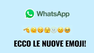 WHATSAPP NUOVE EMOJI IN ARRIVO