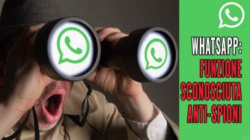 WHATSAPP FUNZIONE ANTISCONOSCIUTI