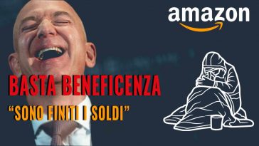 basta beneficenza sono finiti i soldi per amazon