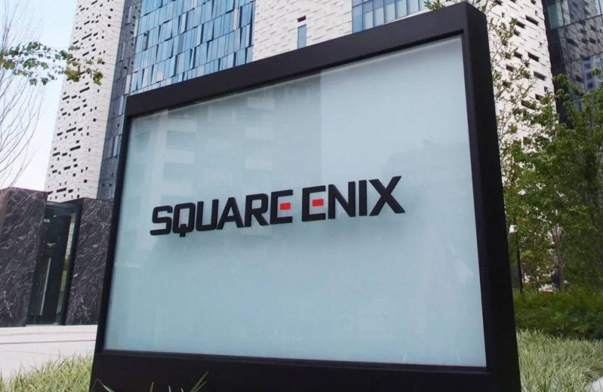 L'insegna degli uffici giapponesi di Square Enix.