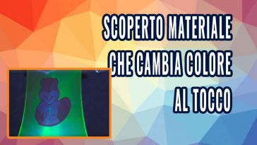 scoperta del materiale che cambia colore al tocco