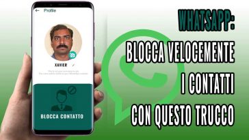 whatsapp blocca velocemente i contatti