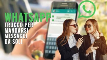 whatsapp come mandarsi i messaggi da soli