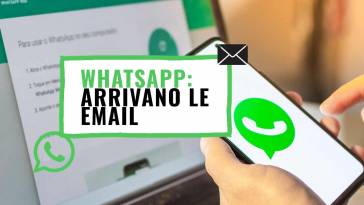 whatsapp arriva la funzione email