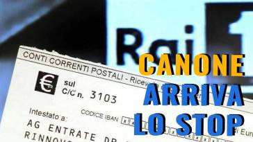 Arriva lo stop per il canone rai