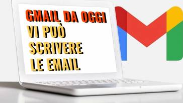 gmail da oggi vi può scrivere le email