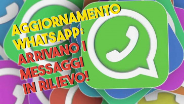 arrivano i messaggi in rilievo in whatsapp