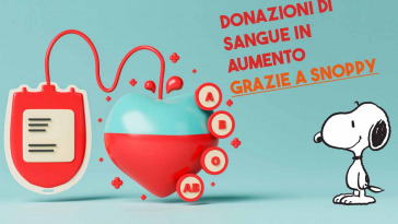 donazioni di sangue in aumento grazie a snoopy