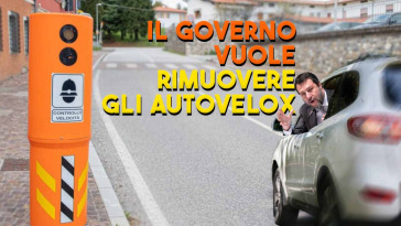 il governo vuole rimuovere gli autovelox è ufficiale