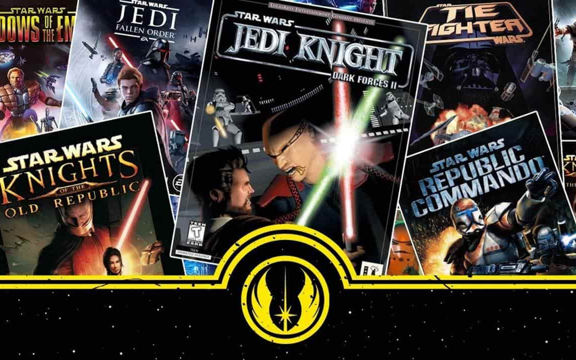 Alcune cover dei videogiochi a tema Star Wars