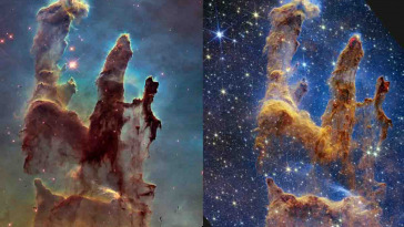 hubble e webb a confronto