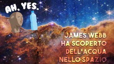 james webb ha scoperto dell'acqua nello spazio