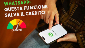 whatsapp questa funzione salva il credito