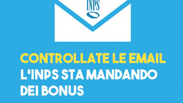 Inps manda per mail dei bonus