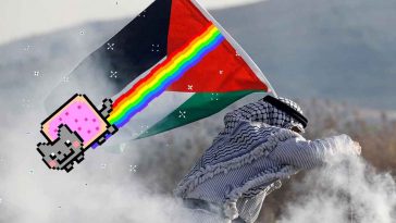 Nyan cat supporta la palestina