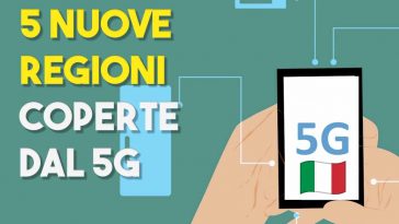 WINDtre copre 5 nuove regioni con il 5g