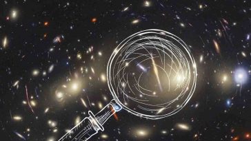 scoperto cluster di galassie grazie a lente gravitazionale