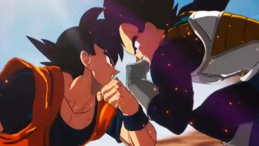 Dragonball goku si batte contro vegeta in dragon ball sparkling