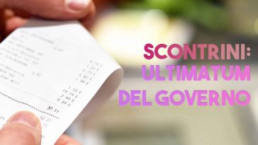 Ultimatum del governo sugli scontrini