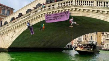 foto di venezia tinta di verde