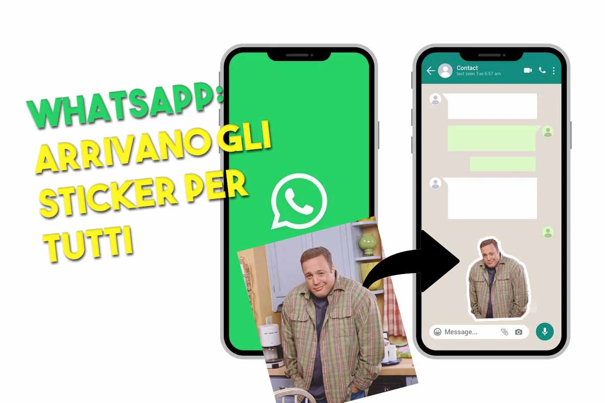 WhatsApp, arriva l'aggiornamento definitivo  Potrete farvi i vostri sticker  con un singolo tocco 