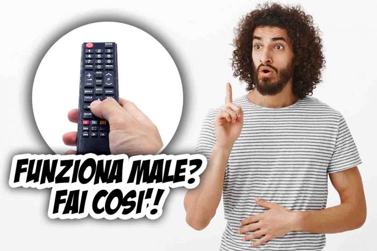 Telecomando che funziona male: prima di sostituirlo prova questo trucco a costo zero