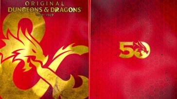 La copertina del libro è rossa con la E commerciale di D&D in dorato e dietro il numero 50.