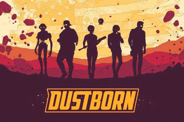 dustborn copertina personaggi silouette