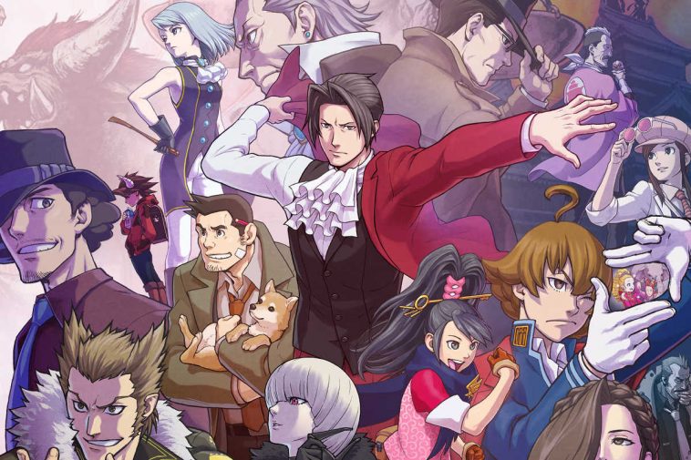 ace attorney investigations collection copertina con personaggi