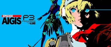 Aigis in primo piano e la scritta Persona 3 Reload: Episode Aigis-The Answer-