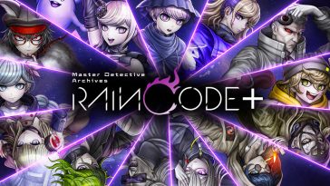 master detective archives: rain code plus copertina personaggi e logo