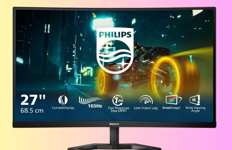 schermo Philips monitor curvo