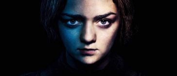 Arya Stark in una vecchia immagine promozionale di Game of Thrones