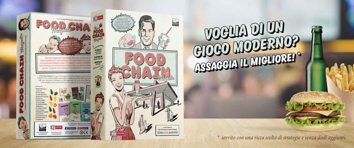 Food Chain Magnate di MS Edizioni, gioco da tavolo dove si gestisce un fast food