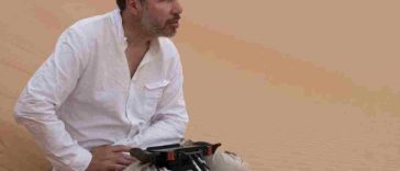 Denis Villeneuve sul set di Dune