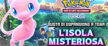 copertina pokémon tcg pocket espansione l'isola misteriosa mew dicembre 2024