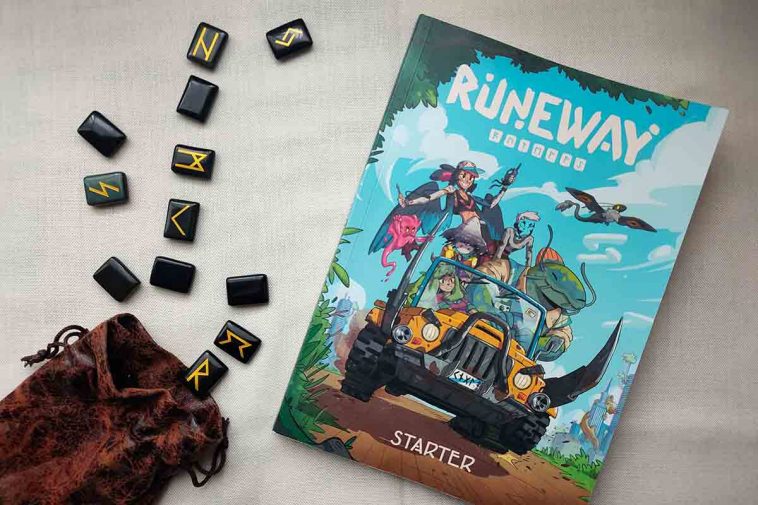 La copertinad i Runeway con le rune con cui giocarlo