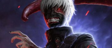 primo piano del protagonista di tokyo ghoul ken kanegi